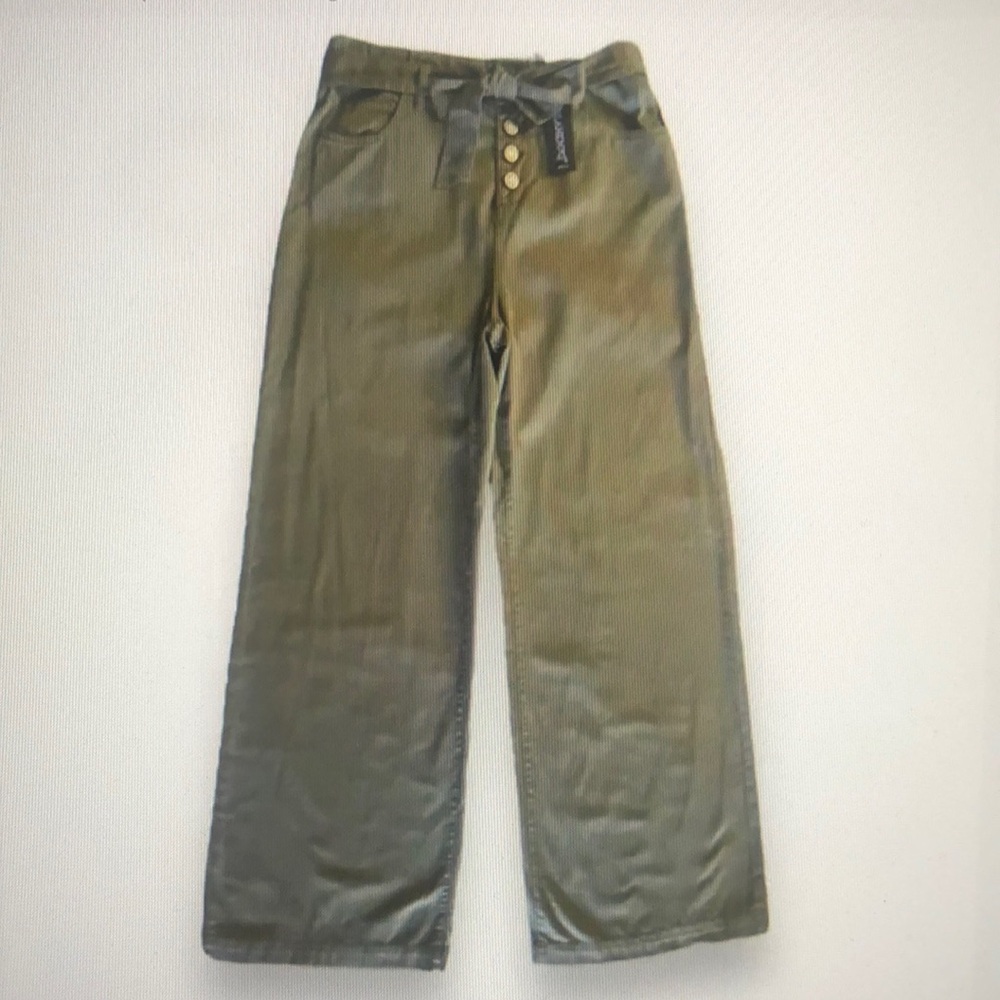 Blank NYC Kids Khaki Green Trousers